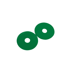 Korsteel Rubber Bit Guards (Pair) - Green