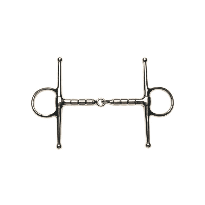 Korsteel  Stainless Steel Copper & Steel Rollers Full Cheek Snaffle Bit
