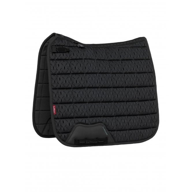 LeMieux  3D Mesh Self-Cool Dressage Square Saddlepad - Black