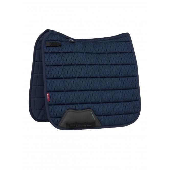LeMieux  3D Mesh Self-Cool Dressage Square Saddlepad - Navy Blue