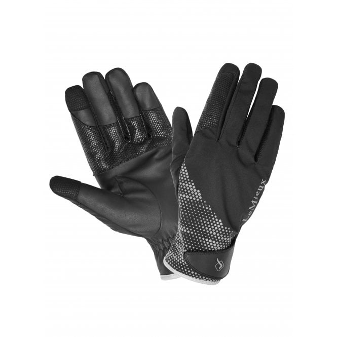 LeMieux  Adults Waterproof Gloves - Black