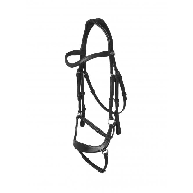LeMieux  Arika Drop Anatomical Bridle - Black/Silver