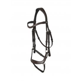 LeMieux Arika Drop Anatomical Bridle - Brown/Silver