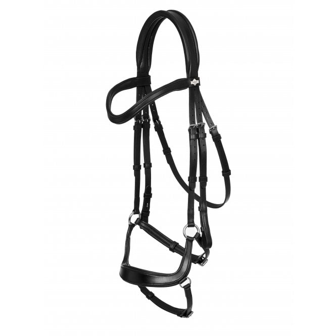 LeMieux  Arika Drop Bridle - Black/Silver