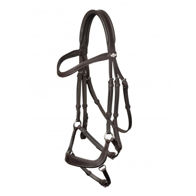 LeMieux  Arika Drop Bridle - Brown/Silver
