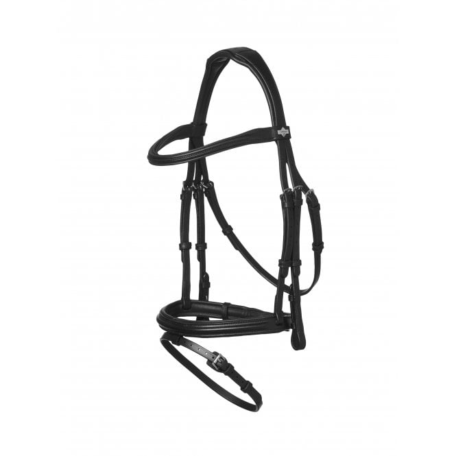 LeMieux  Arika Flash Anatomical Bridle - Black/Silver