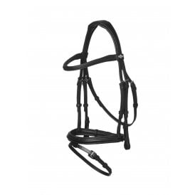LeMieux Arika Flash Anatomical Bridle - Black/Silver