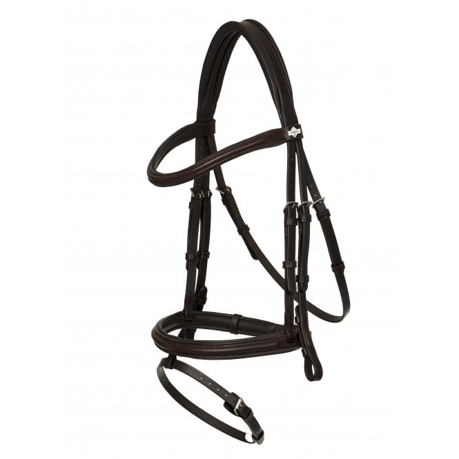 LeMieux  Arika Flash Bridle - Brown/Silver