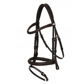 LeMieux Arika Flash Bridle - Brown/Silver