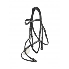 LeMieux Arika Grackle Anatomical Bridle - Black/Silver