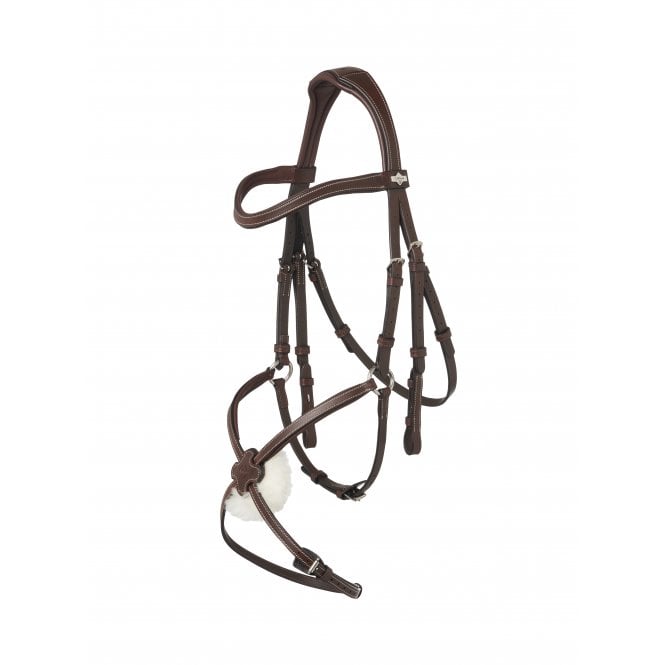 LeMieux  Arika Grackle Anatomical Bridle - Havana/Silver