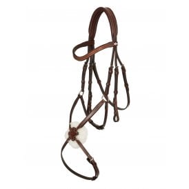 LeMieux Arika Grackle Bridle - Havana/Silver