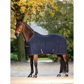LeMieux Arika Monogram Fleece Rug - Navy Blue
