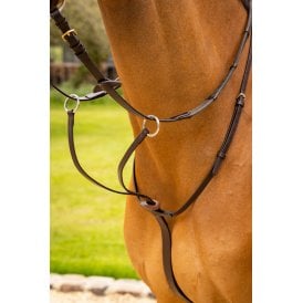 LeMieux Arika Running Martingale - Brown/Silver