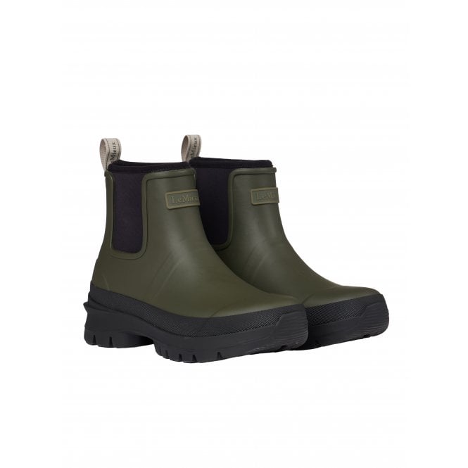 LeMieux  Bramshaw Womens Chelsea Short Wellington Boot - Olive Green