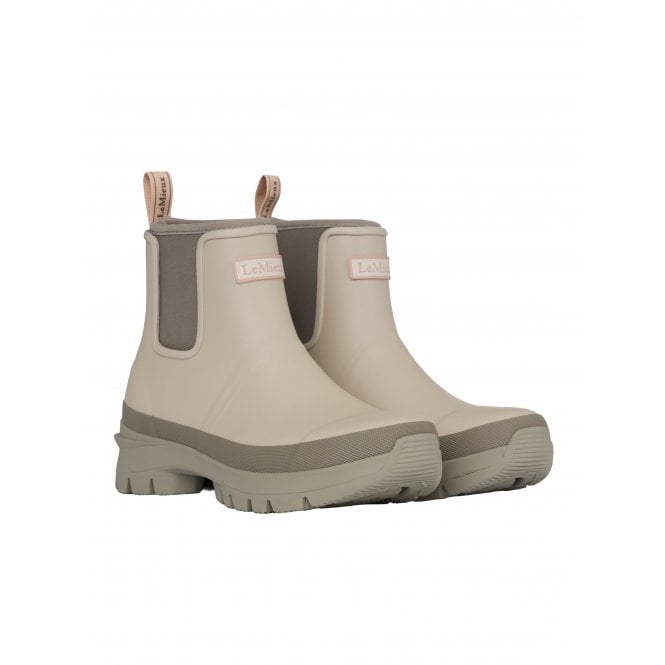 LeMieux  Bramshaw Womens Chelsea Short Wellington Boot - Stone