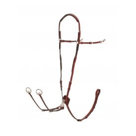 LeMieux Breastplate (D-Ring Attachment) - Chestnut/Silver