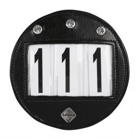 LeMieux Bridle Number Holder - Round Black Diamante
