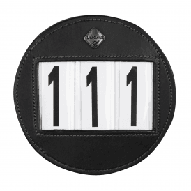 LeMieux Bridle Number Holder - Round Black Plain