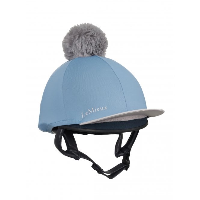 LeMieux  Classique Pom Horse Riding Hat Silk - Ice Blue