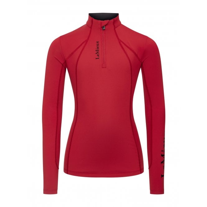 LeMieux  Classique Womens Long Sleeve Base Layer - Chilli Red