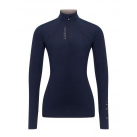 LeMieux Classique Womens Long Sleeve Base Layer - Navy Blue