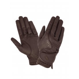 LeMieux Close Contact Adults Riding Gloves - Brown