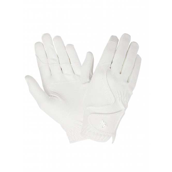 LeMieux  Close Contact Adults Riding Gloves - White