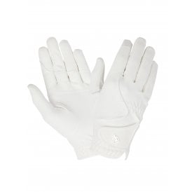 LeMieux Close Contact Adults Riding Gloves - White