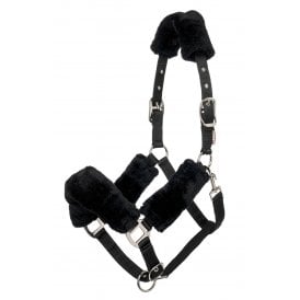 LeMieux Comfort Pony/Horse Headcollar - Black/Black