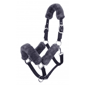 LeMieux Comfort Pony/Horse Headcollar - Navy/Grey
