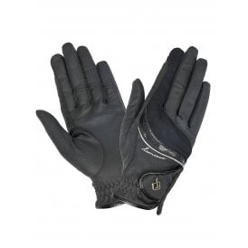LeMieux Competition Adults Horse Riding Gloves - Black