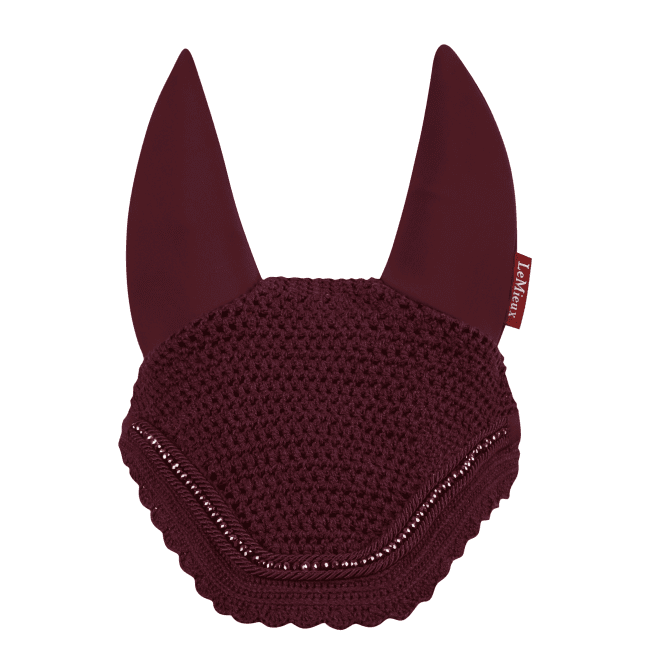 LeMieux  Diamante Acoustic Fly Hood - Burgundy