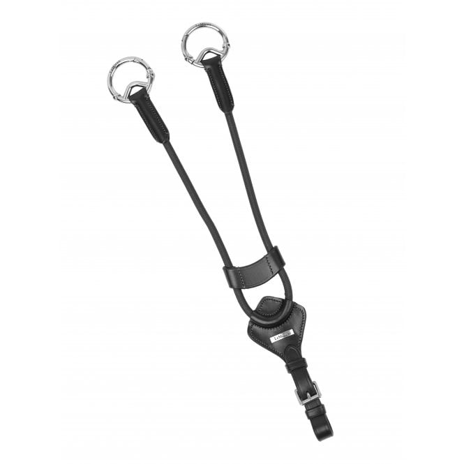 LeMieux  Elasticated Martingale Attachment - Black/Silver