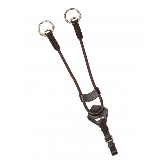 LeMieux  Elasticated Martingale Attachment - Brown/Silver
