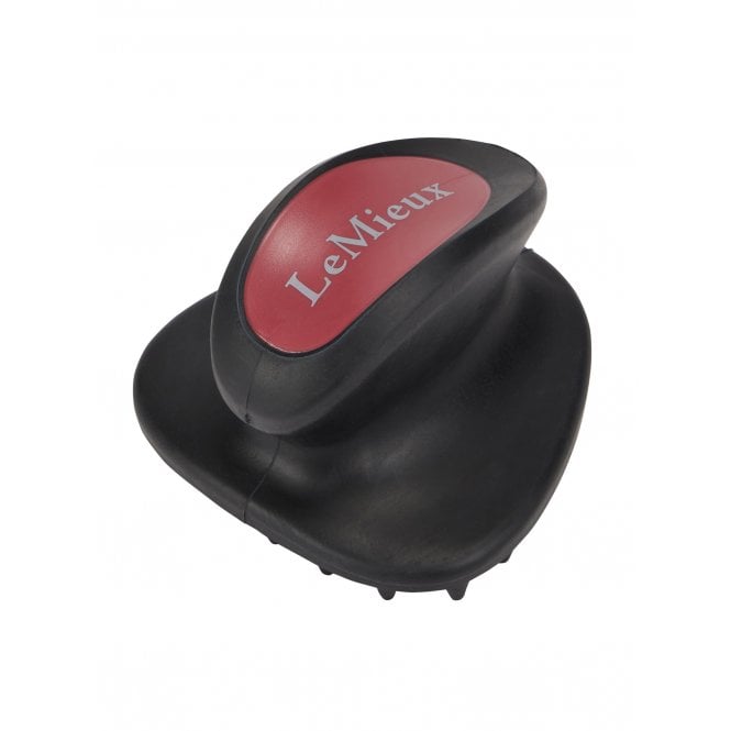 LeMieux  Ergonomic Handle Massage Brush - Black
