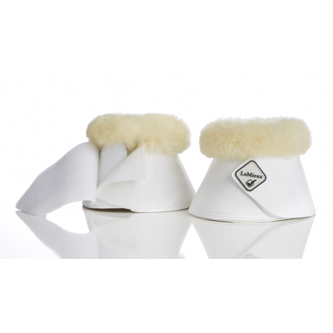 LeMieux  Fleece WrapRound Over Reach Boots - White