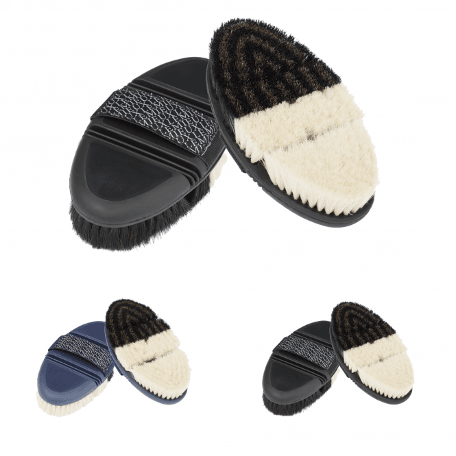 LeMieux  Flexi Half & Half Finishing Brush - Navy or Black