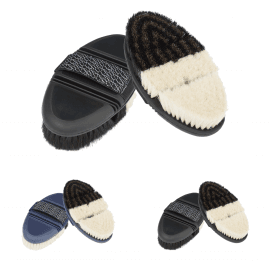 LeMieux Flexi Half & Half Finishing Brush - Navy or Black