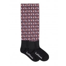 LeMieux Footsie Socks Llamas - Damson
