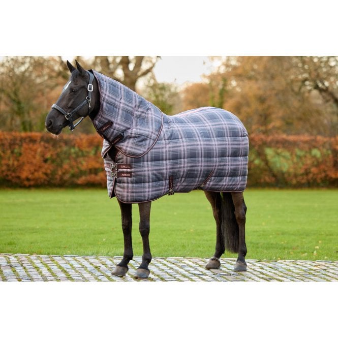 LeMieux Horsehealth LeMieux Arika Check 200g Stable Rug with Neck - Cocoa
