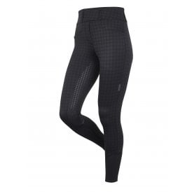 LeMieux Aspen Houndstooth High Waisted Womens Breggings - Black