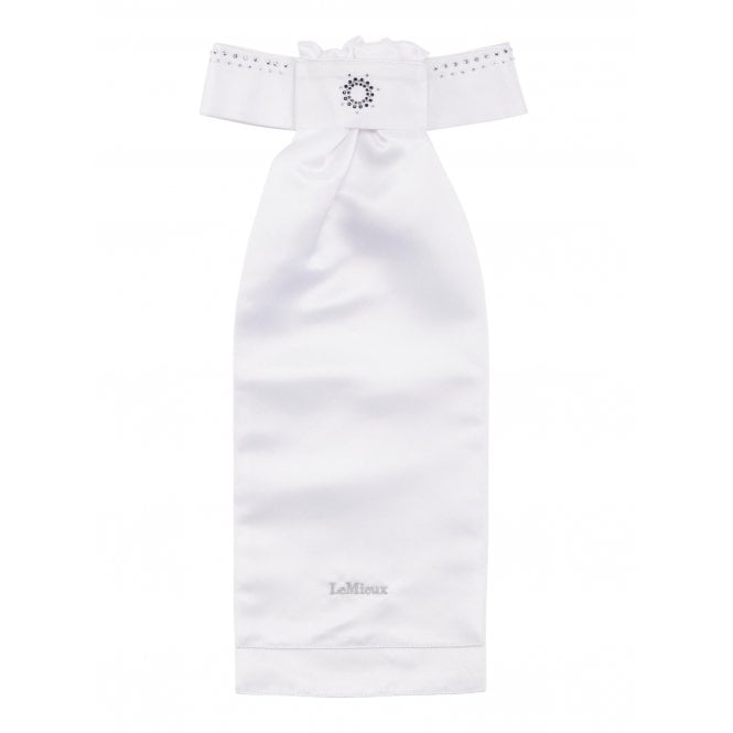LeMieux  Brilliance Stock - White/Navy Blue