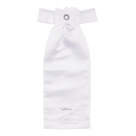 LeMieux Brilliance Stock - White/Navy Blue