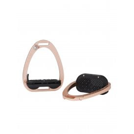 LeMieux Brilliance Vector Balance Stirrup - Rose Gold