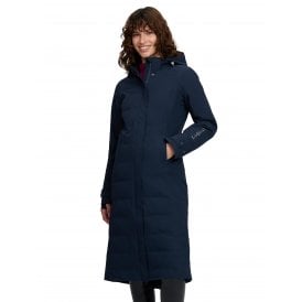 LeMieux Erin Womens Waterproof Padded Coat - Navy Blue