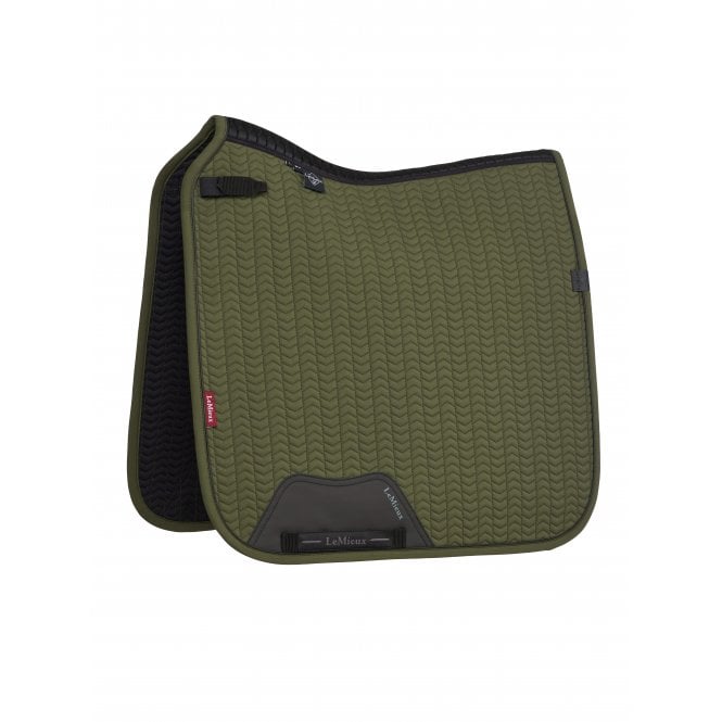 LeMieux  Essence Dressage Square Saddlepad - Pine Green