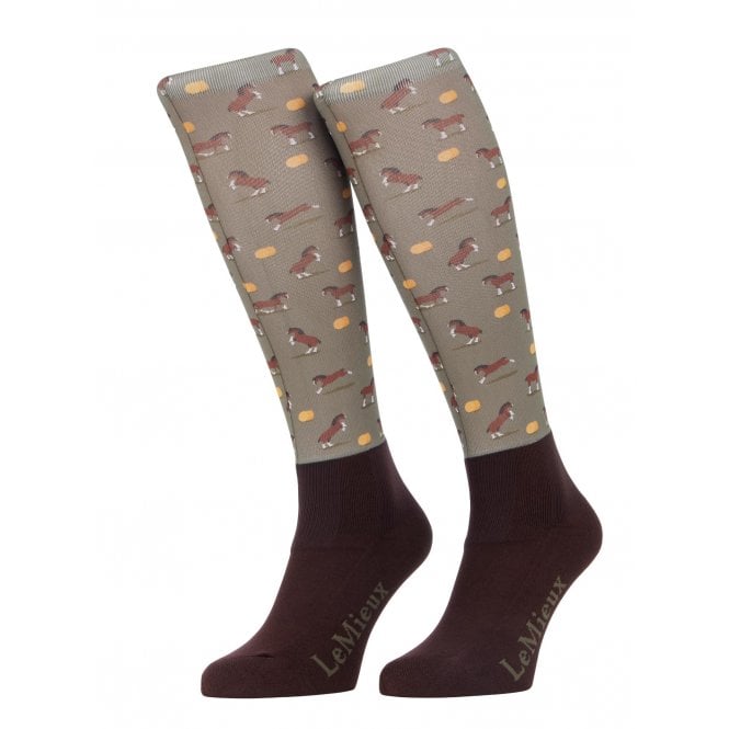 LeMieux Horsehealth LeMieux Footsie Womens Socks - Clydesdale/Willow