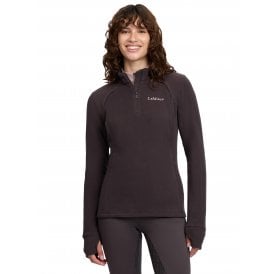 LeMieux Frances Quarter Zip Womens Fleece - Cocoa