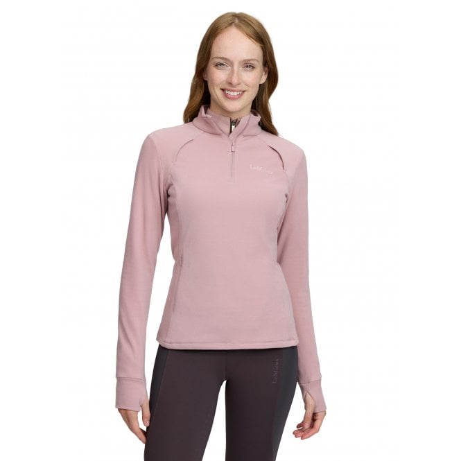 LeMieux Horsehealth LeMieux Frances Quarter Zip Womens Fleece - Wild Rose